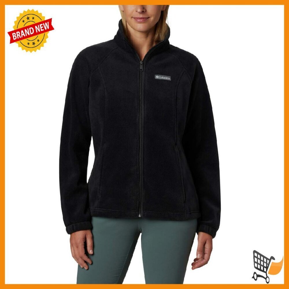 Women's Full Zip Fleece Jacket Slim Fit Active Wear Warm